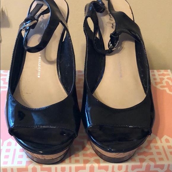 Franco Sarto open toe sling back wedge - Picture 3 of 5